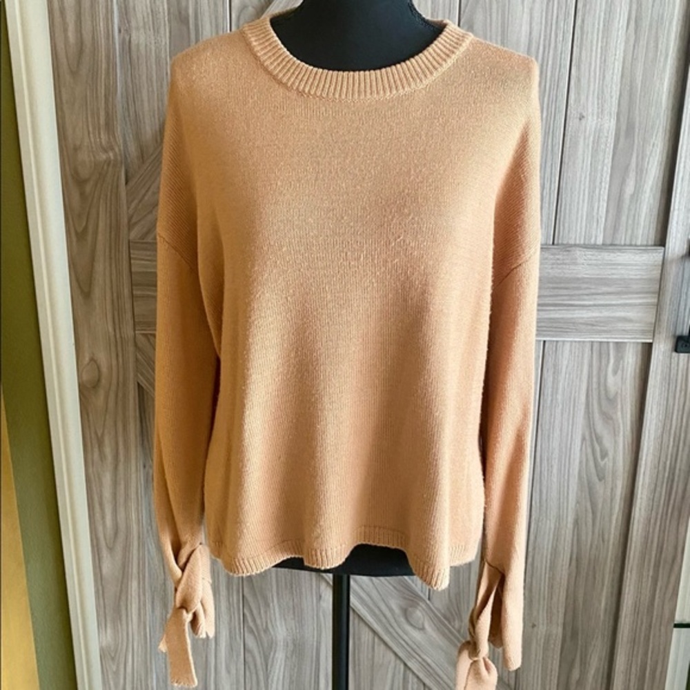 Astr The Label Tie Sleeve Sweater